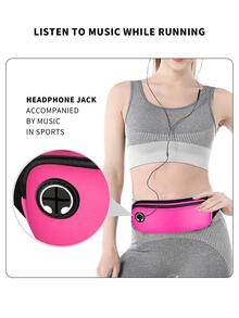 1pc Release Buckle Running Bag - Hot Pink - View 7