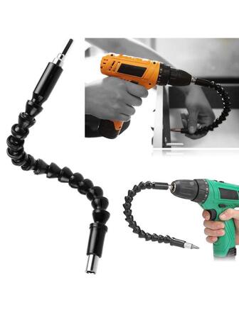3pcs Universal Flexible Shaft, Electric Screwdriver Connecting Shaft, Electric Screwdriver Flexible Shaft