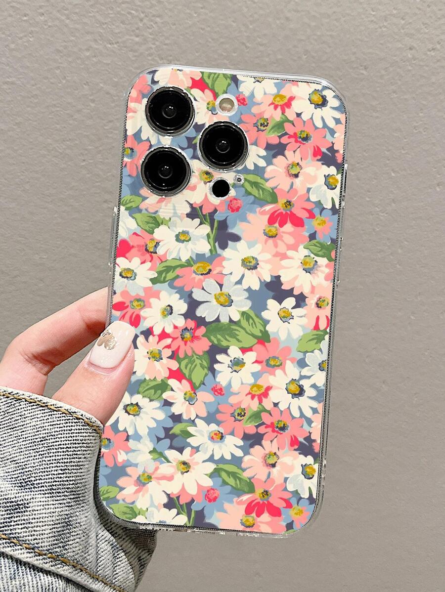 花卉图案防摔手机壳，国际版，非国内版 - 彩色 - 查看 1