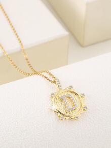 Mặt dây chuyền trang trí bằng đá Zirconia - Vàng - Xem 9