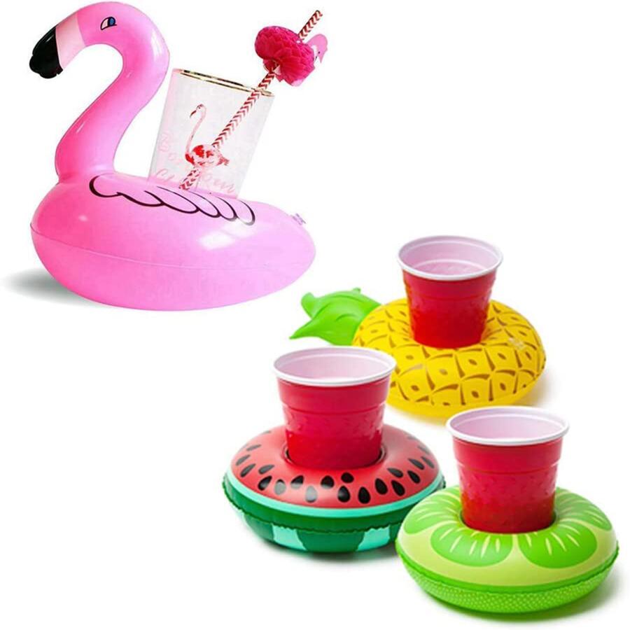 Sonarun 50 Pack Inflatable Drink Holders Float Toy