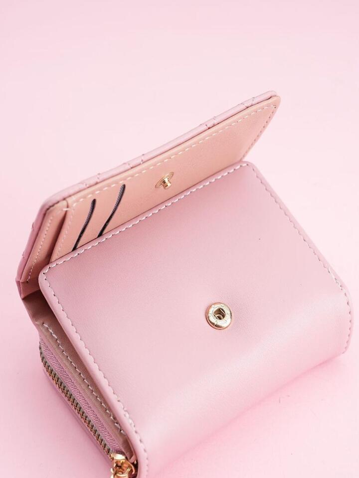 ステッチ金属装飾 ファッショナブル 財布 ポータブル キャッシュ