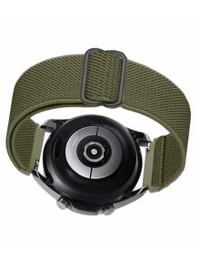 1 条 18mm20mm22mm 橄榄绿色可调节长度尼龙环弹性表带兼容三星 Galaxy Watch 6/5/4 40mm 44mm，弹力表带兼容 Galaxy Watch 5 Pro Band 45mm/Watch 4 Classic/6classic 42mm 46mm/Active 2，尼龙编织弹性兼容华为 GT4/GT3/GT2/Watch 4/Garmin Watch/Amazfit 智能表带，柔软可调节尼龙透气运动表带兼容 表带 38/40/41mm 42/44/45/49mm，兼容 表带系列 9 8 7 6 5 4 3 2 1，尼龙替换手链适用于 Fitbit Versa2versa3/4 Charge5/Charge6 表带 - 橄欖綠 - 查看 2