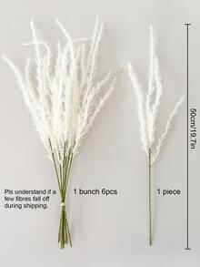 6入組人造蘆葦 - 白色 - 查看 2