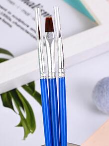 3 cái Vẽ đường vẽ sơn dầu kỹ thuật số và làm đầy bộ cọ đặc biệt - Màu xanh lam - Xem 4