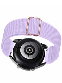 1 条 18mm20mm22mm 薰衣草紫色可调节长度尼龙环弹性表带兼容三星 Galaxy Watch 6/5/4 40mm 44mm，弹力表带兼容 Galaxy Watch 5 Pro Band 45mm/Watch 4 Classic/6classic 42mm 46mm/Active 2，尼龙编织弹性兼容华为 GT4/GT3/GT2/Watch 4/Garmin Watch/Amazfit 智能表带，柔软可调节尼龙透气运动表带兼容 表带 38/40/41mm 42/44/45/49mm，兼容 表带系列 9 8 7 6 5 4 3 2 1，尼龙替换手链适用于 Fitbit Versa2 Versa3/4 Charge5/Charge6 表带 - 紫羅蘭色 - 查看 2