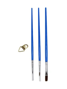 3 cái Vẽ đường vẽ sơn dầu kỹ thuật số và làm đầy bộ cọ đặc biệt - Màu xanh lam - Xem 5