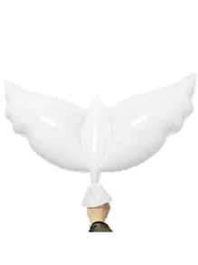 1入組機翼設計裝飾氣球 - 白色 - 查看 1