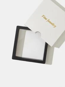 One Piece Of Water-drop And Square Diamond Combination Fashioned Pendant Necklace, Suitable For Date, Holiday Party, Travel, Commuting, Daily Wear And Beach Wear. A Versatile And Elegant Jewelry Gift For Girlfriend, Best Friend, Or Female Acquaintance.