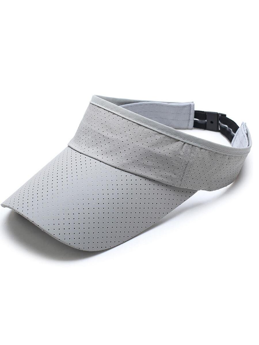 Men Solid Sun Protection Breathable Quick Drying Casual Visor Hat For Summer