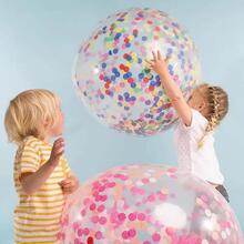 Confeti Redondo de 50 g, Papel de Confeti de 1 cm, Papel de Seda, Papel de Confeti, Confeti de Papel Redondo para Decoración de Cumpleaños, Boda, Baby Shower, San Valentín, Bautizo (Rojo y Verde) - Multicolor - Ver 3