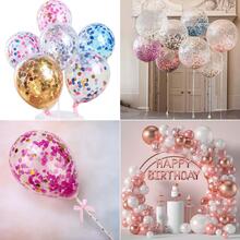 Confeti Redondo de 50 g, Papel de Confeti de 1 cm, Papel de Seda, Papel de Confeti, Confeti de Papel Redondo para Decoración de Cumpleaños, Boda, Baby Shower, San Valentín, Bautizo (Rojo y Verde) - Multicolor - Ver 4