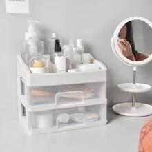 1pc Multi-layer Cosmetic Storage Box - White - View 2