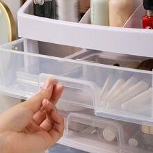 1pc Multi-layer Cosmetic Storage Box - White - View 7