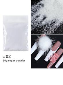 White Flash Woolen Powder Nail Art Glitter Nail Art Accessories