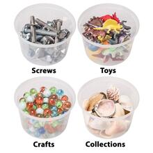 16 oz [50 Sets] Deli Plastic Food Prep Storage Containers with Lids BPA FREE - Clear - View 5