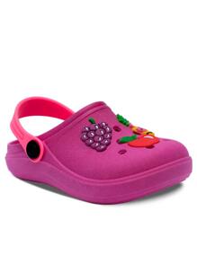 Kids Flat Sandals - Màu Hồng Tươi - Xem 1