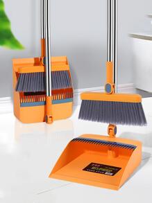 2 cái/bộ Bộ chổi và xẻng quét rác màu cam - trái cam - Xem 5