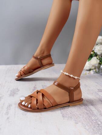 Women's Vintage Flat Beach Sandals For Summer