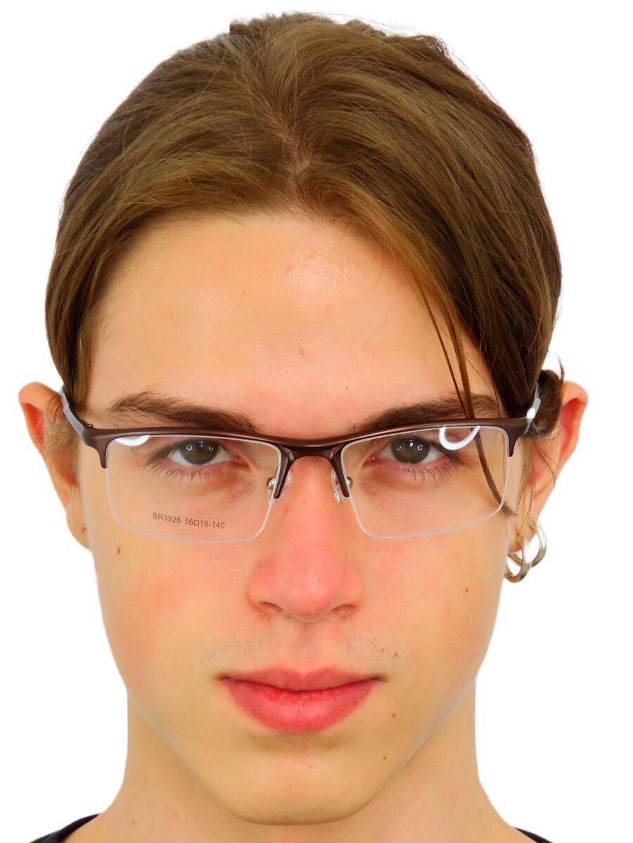 Men Eyeglasses - 鏽棕色 - 查看 1