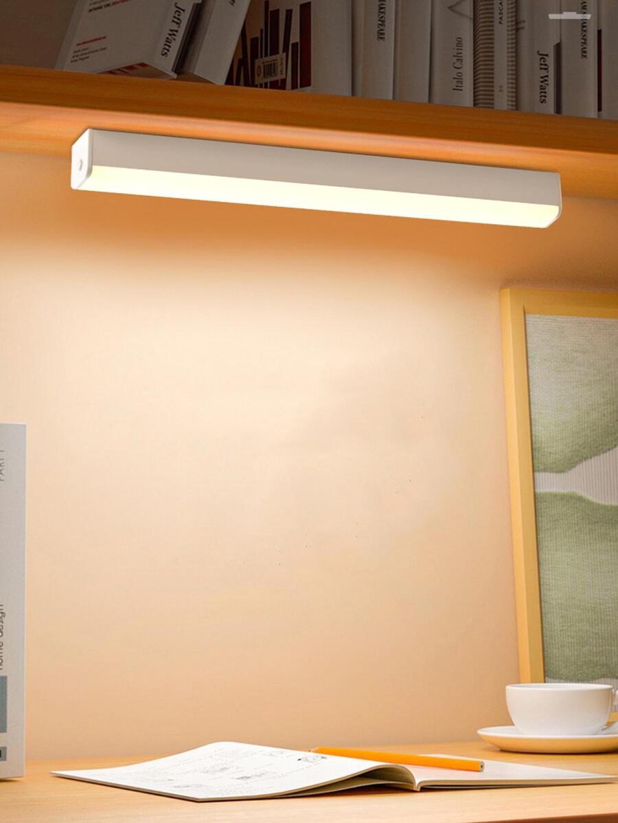 1 pieza PMMA Libro de luz , moderno blanco recargable Debajo de luz de gabinete para casa - Blanco - Ver 1