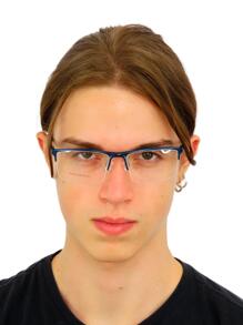 Men Eyeglasses - 藍色 - 查看 2