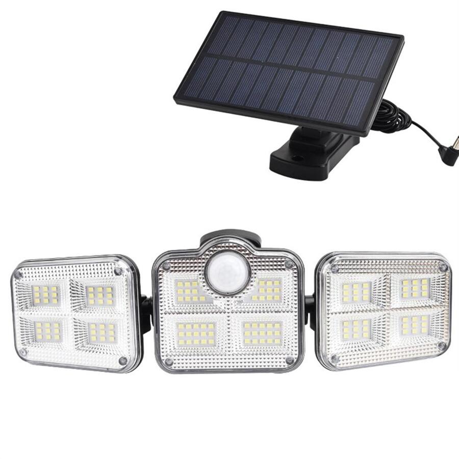 3-Head Split Led Solar Wall Light Solar Garden Light Outdoor Human Body ...