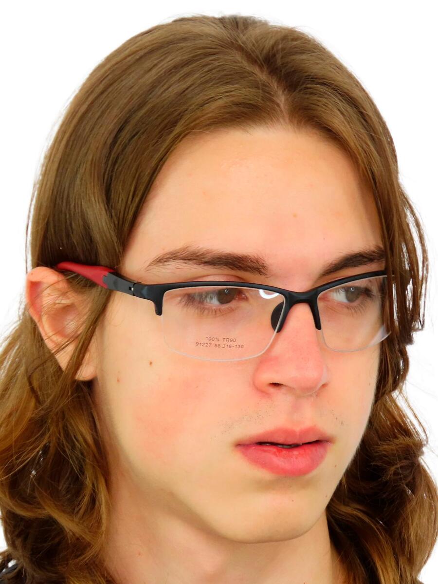 Men Eyeglasses - 紅色 - 查看 1