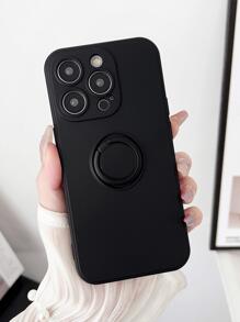 Magnetic Phone Case With Ring Holder Compatible With IPhone15/15Plus/15Pro/15Promax Waterproof Shockproof Anti-Fall Scratch Resistant,International Version, Not The Domestic Version - Black - View 8