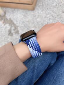 编织尼龙表带，兼容 42mm、38mm、40mm、41mm、44mm、45mm、46mm、49mm，时尚智能手表替换表带，适用于 Ultra2、Ultra、SE2、SE、Series 10、9、8、7、6、5、4、3、2、1，男女通用，是学生返校的理想礼物 - 彩色 - 查看 4