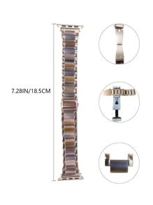 Dây đeo bằng thép không gỉ Tương thích với Apple Watch - Cà phê - Xem 6