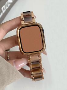 Dây đeo bằng thép không gỉ Tương thích với Apple Watch - Cà phê - Xem 3