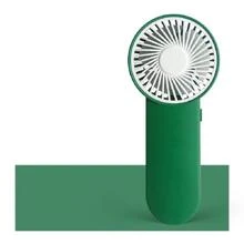 1pc Plastic Mini Fan, Modern Muted Portable Handheld Fan For Summer - Green - View 2