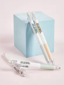 4入组/套0.5mm自動鉛筆帶活動鉛筆芯自動鉛筆,適用於學生,和寫作不附帶 - 彩色 - 查看 1