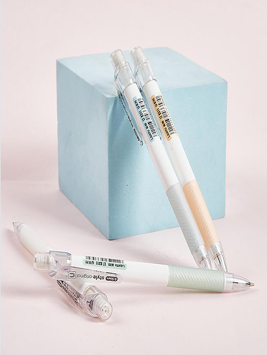 4入组/套0.5mm自動鉛筆帶活動鉛筆芯自動鉛筆,適用於學生,和寫作不附帶 - 彩色 - 查看 1