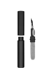 1入組塑膠清潔刷,現代三合一便攜清潔刷適用於耳塞式耳機 - 黑色 - 查看 12