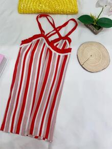 Women Tank Tops & Camis - 紅色 - 查看 3