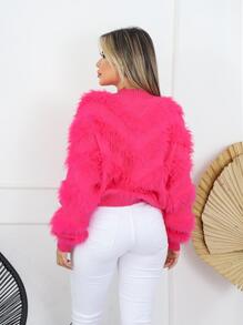 Women Sweaters - Màu Hồng Tươi - Xem 2