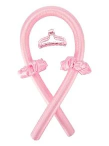 4pcs Heatless Sleep Curler Hair Styling Tool - Pink - View 1