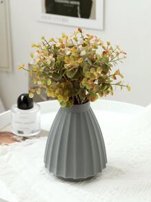 1 bình hoa nhựa màu xám - Xám - Xem 6