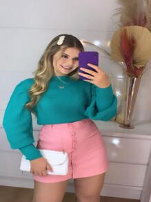 Women Sweaters - 藍色 - 查看 2