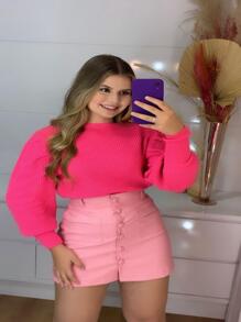 Women Sweaters - Màu Hồng  Dưa hấu - Xem 2