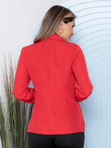 Women Blazers - 紅色 - 查看 3