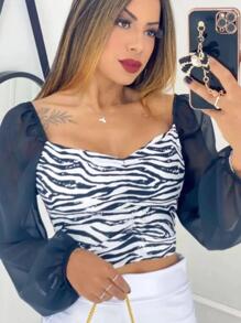 Women Tops - Đen và trắng - Xem 3
