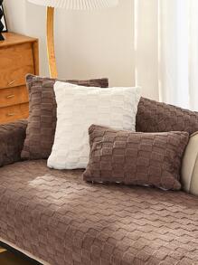 1 cái Vuông Phong Cách Sang Trọng Đệm Trường Hợp Vỏ Gối cho Ghế Sofa Phòng Ngủ - Cà phê nâu - Xem 2