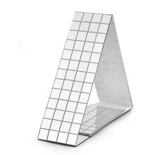 Tự Dính Khảm Dán Tường DIY Gương Kính Khảm Ốp Miếng Dán Kính Cường Lực Cho Nhà Trang Trí Thủ Công Phụ Kiện - Bạc - Xem 9