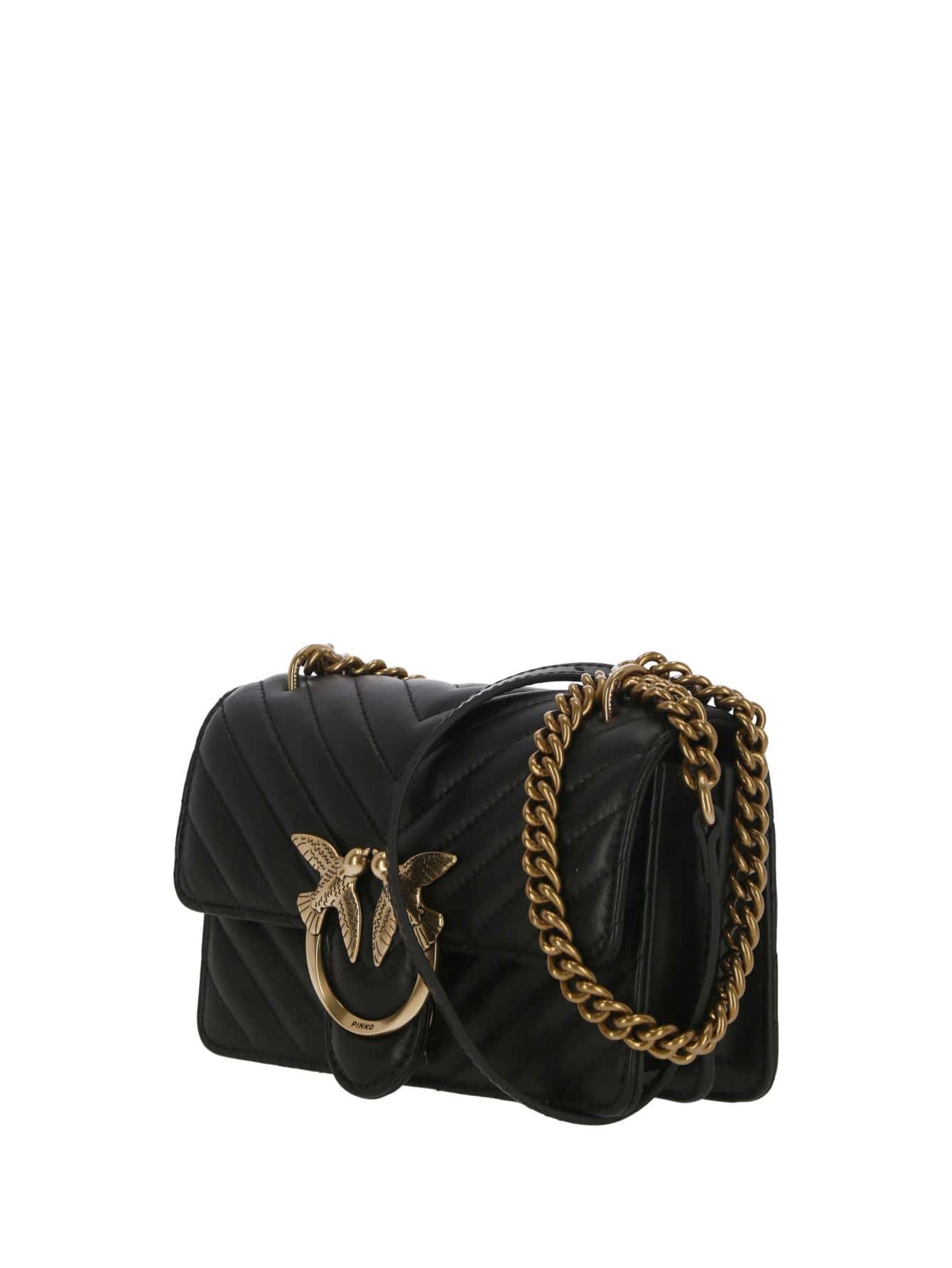 PINKO 100061A0F1Z14Q 関税送料込 天猫国际Pinko 【直营】Pinko品高女士LOVE BAG纯色款链条单肩斜