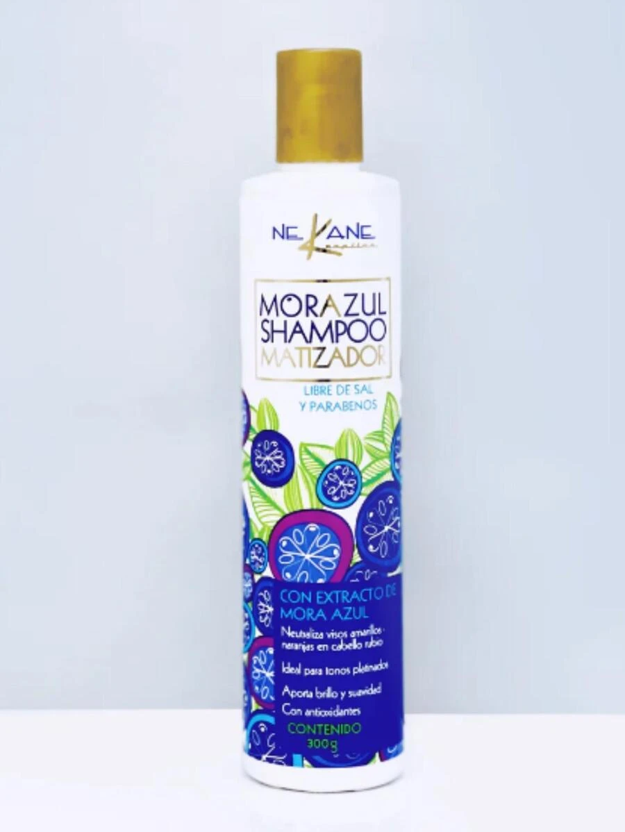 GENESIS Shampoo 300 ml de Moras nekane matizador para cabello rubios - Azul - Ver 1