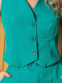 Women Two-piece Outfits - Blue - View 4