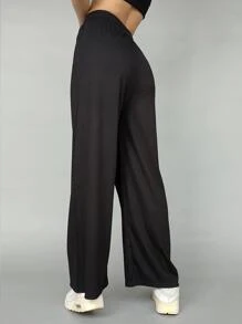 PANTALONES HOLGADOS TIPO PANA - Negro - Ver 3